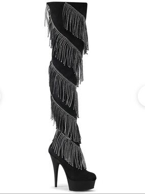 PLEASER NEW IN BOX• Style DELIGHT-3065 Black pole dancer shoes